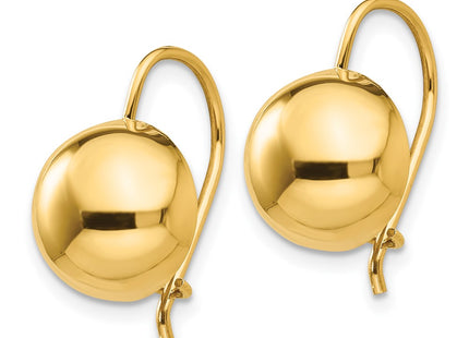 14K gold earrings, alternate view