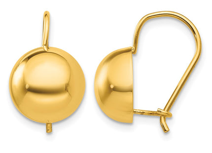 14K gold earrings