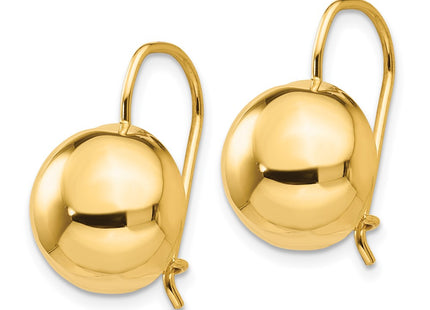 14K gold earrings, alternate view