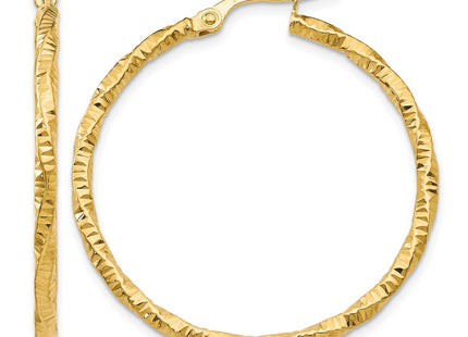 14K gold hoop earrings