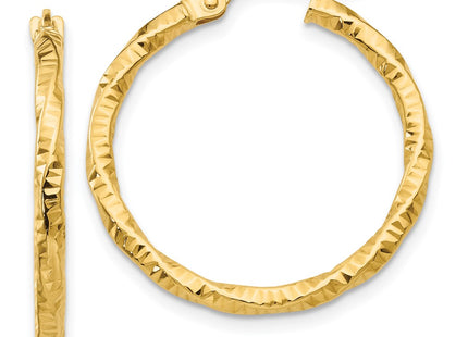 14K gold hoop earrings
