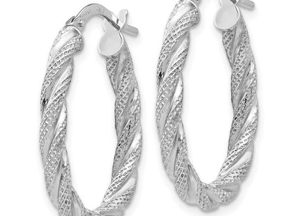14k White Gold Earrings Style TH689 - Classique Jewelry Inc.