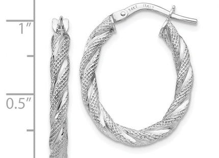 14k White Gold Earrings Style TH689 - Classique Jewelry Inc.