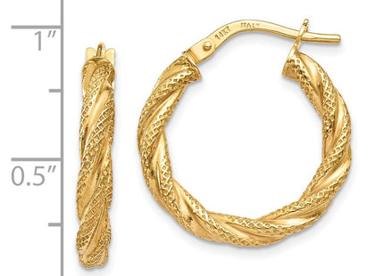 14k Yellow Gold Earrings Style TH693 - Classique Jewelry Inc.
