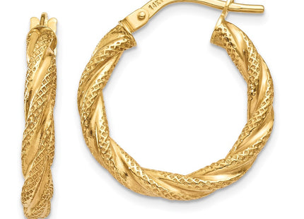 14k Yellow Gold Earrings Style TH693 - Classique Jewelry Inc.