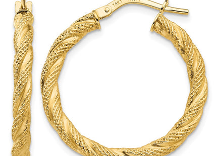 14K gold hoop earrings