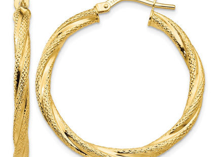 14K gold hoop earrings