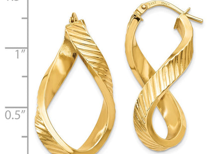 14k Yellow Gold Earrings Style TH731 - Classique Jewelry Inc.