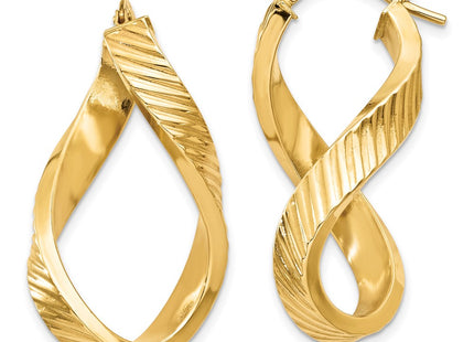 14k Yellow Gold Earrings Style TH731 - Classique Jewelry Inc.