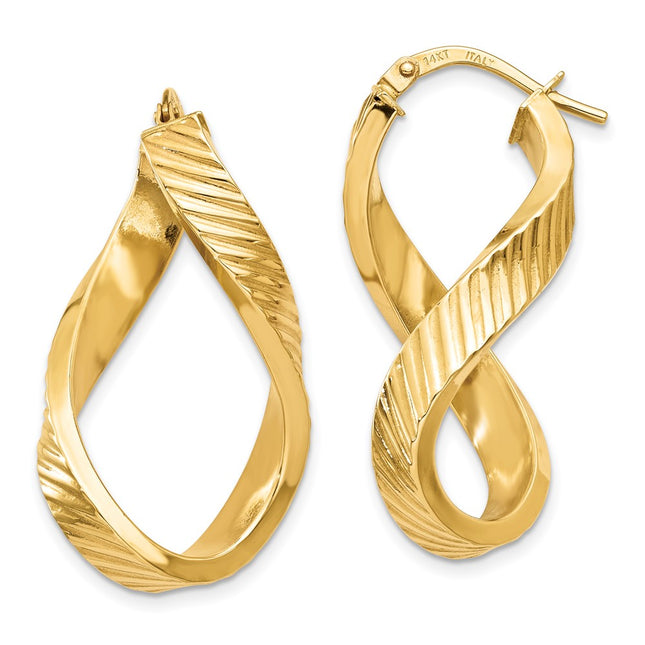 14k Yellow Gold Earrings Style TH731 - Classique Jewelry Inc.