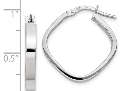 14k White Gold Earrings Style TH778 - Classique Jewelry Inc.