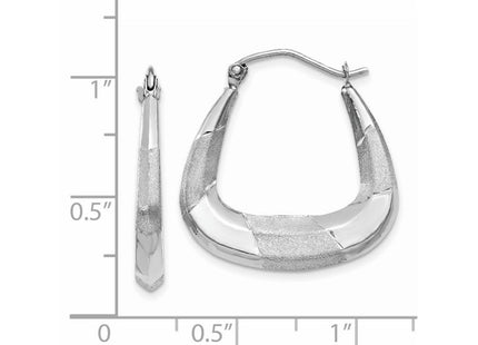 14k White Gold Earrings Style TH780 - Classique Jewelry Inc.