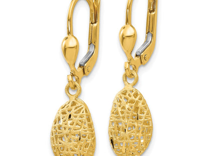 14k Yellow Gold Earrings Style TH870 - Classique Jewelry Inc.