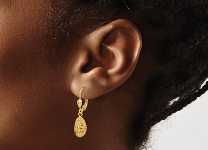 14k Yellow Gold Earrings Style TH870 - Classique Jewelry Inc.