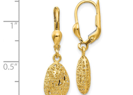 14k Yellow Gold Earrings Style TH870 - Classique Jewelry Inc.