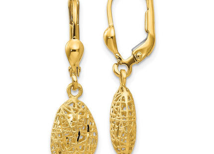 14k Yellow Gold Earrings Style TH870 - Classique Jewelry Inc.
