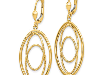 14k Yellow Gold Earrings Style TH875 - Classique Jewelry Inc.