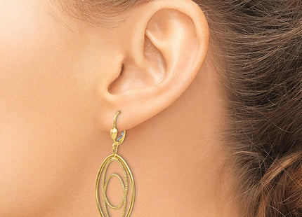 14k Yellow Gold Earrings Style TH875 - Classique Jewelry Inc.