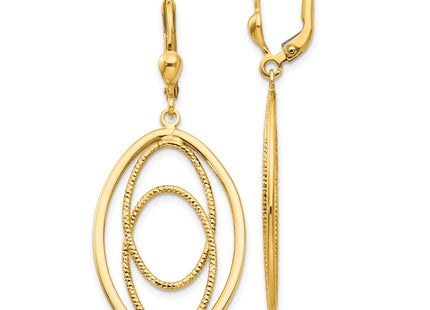 14k Yellow Gold Earrings Style TH875 - Classique Jewelry Inc.