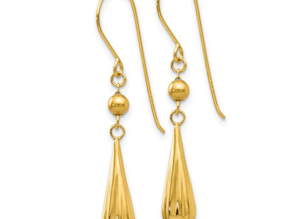 14k Yellow Gold Earrings Style TH930 - Classique Jewelry Inc.