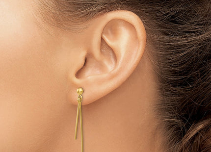 14k Yellow Gold Earrings Style TH931 - Classique Jewelry Inc.