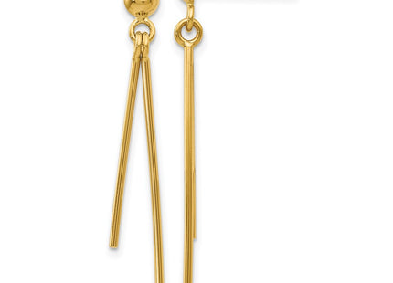 14k Yellow Gold Earrings Style TH931 - Classique Jewelry Inc.