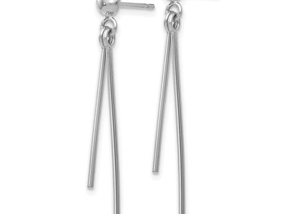 14k White Gold Earrings Style TH932 - Classique Jewelry Inc.