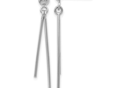 14k White Gold Earrings Style TH932 - Classique Jewelry Inc.