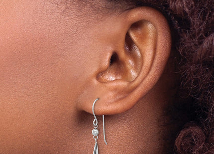 14k White Gold Earrings Style TH933 - Classique Jewelry Inc.