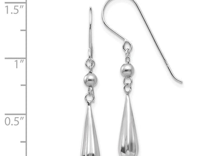 14k White Gold Earrings Style TH933 - Classique Jewelry Inc.