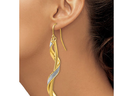 14k Yellow Gold Earrings Style TH934 - Classique Jewelry Inc.