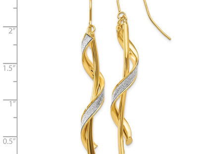 14k Yellow Gold Earrings Style TH934 - Classique Jewelry Inc.