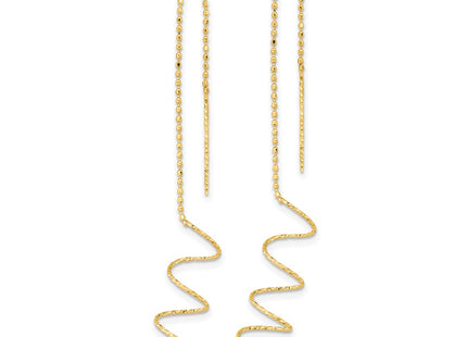 14k Yellow Gold Earrings Style TH951 - Classique Jewelry Inc.