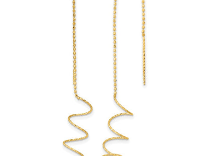 14k Yellow Gold Earrings Style TH951 - Classique Jewelry Inc.