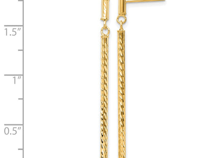 14k Yellow Gold Earrings Style TH955 - Classique Jewelry Inc.