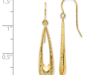 14k Yellow Gold Earrings Style TH956 - Classique Jewelry Inc.