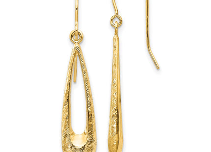 14k Yellow Gold Earrings Style TH956 - Classique Jewelry Inc.