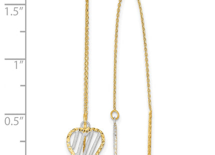 14k Yellow & Rhodium Earrings Style TH976 - Classique Jewelry Inc.