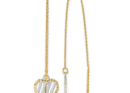 14k Yellow & Rhodium Earrings Style TH976 - Classique Jewelry Inc.