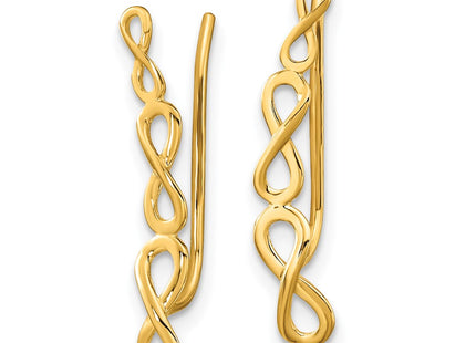 14k Yellow Gold Earrings Style TH977 - Classique Jewelry Inc.