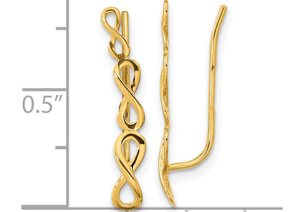 14k Yellow Gold Earrings Style TH977 - Classique Jewelry Inc.