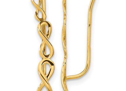 14k Yellow Gold Earrings Style TH977 - Classique Jewelry Inc.