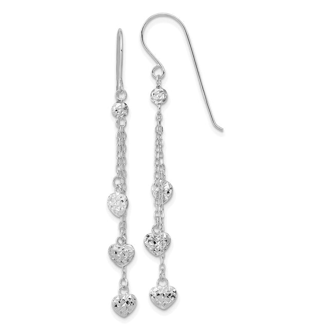 14k White Gold Earrings Style TH979W - Classique Jewelry Inc.