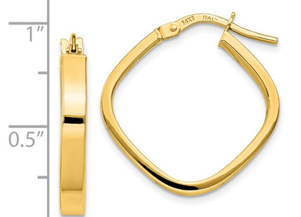 14k Yellow Gold Earrings Style TH980 - Classique Jewelry Inc.