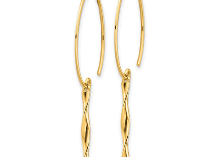 14k Yellow Gold Earrings Style TH985 - Classique Jewelry Inc.