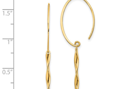 14k Yellow Gold Earrings Style TH985 - Classique Jewelry Inc.