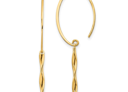 14k Yellow Gold Earrings Style TH985 - Classique Jewelry Inc.