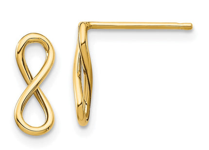 14K gold heart earrings
