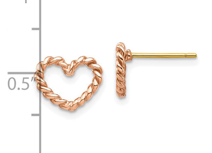 14k Rose Gold Earrings Style TH995 - Classique Jewelry Inc.