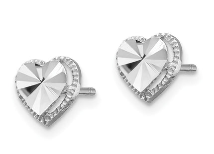 14k White Gold Earrings Style TH996 - Classique Jewelry Inc.